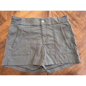 Athleta Trekkie Shorts Olive Khaki Green Size 6 Tennis Athleisure Outdoors